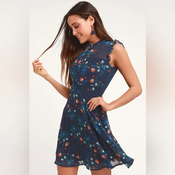 cute floral mini dresses Button Front Denim Mini Dress | Women's Dresses main image 1